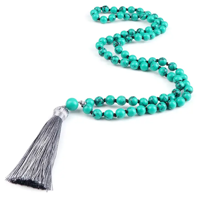 Multi circle Rosary Rope Bracelet Ornament Black Line Green Pine - Shop at LoveMi