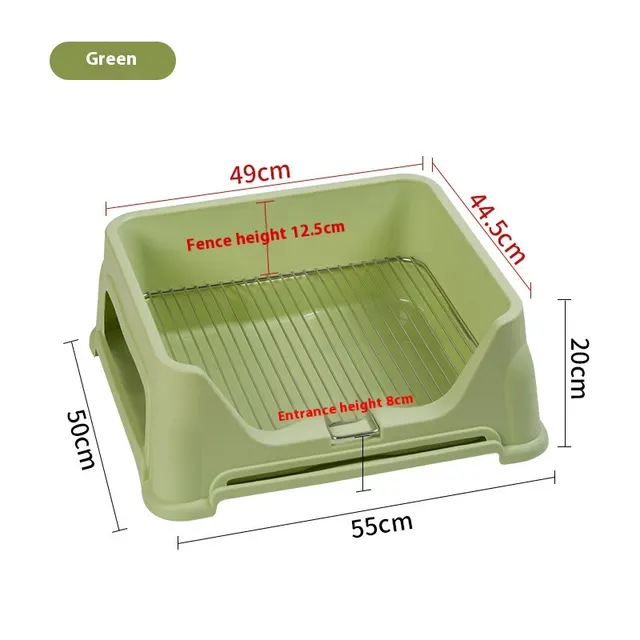 Large Stainless Steel Mesh Frame For Dog Restroom Light Green - Shop at LoveMi