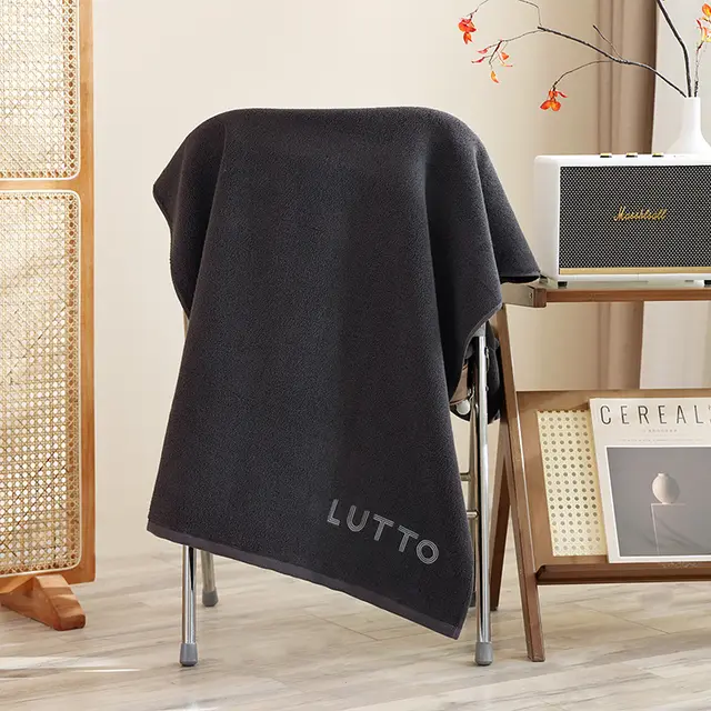 Class A Plus sized Thickened Winter Household Absorbent Bath Towel Dark Gray - Shop at LoveMi