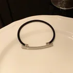 Silver Radian Rubber Band