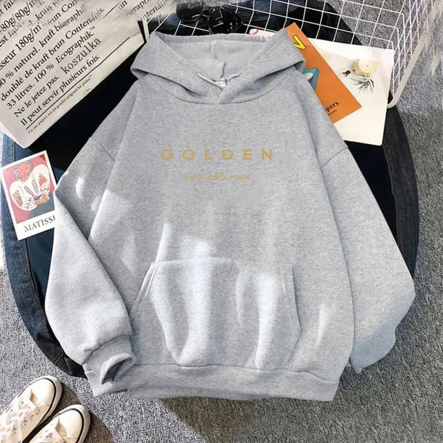 Golden Pattern Printed Sweater Spring And Autumn Leisure 5Color - Shop at LoveMi