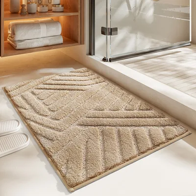 Home Bathroom Bathroom Entrance Absorbent Non slip Foot Mat Logka - Shop at LoveMi