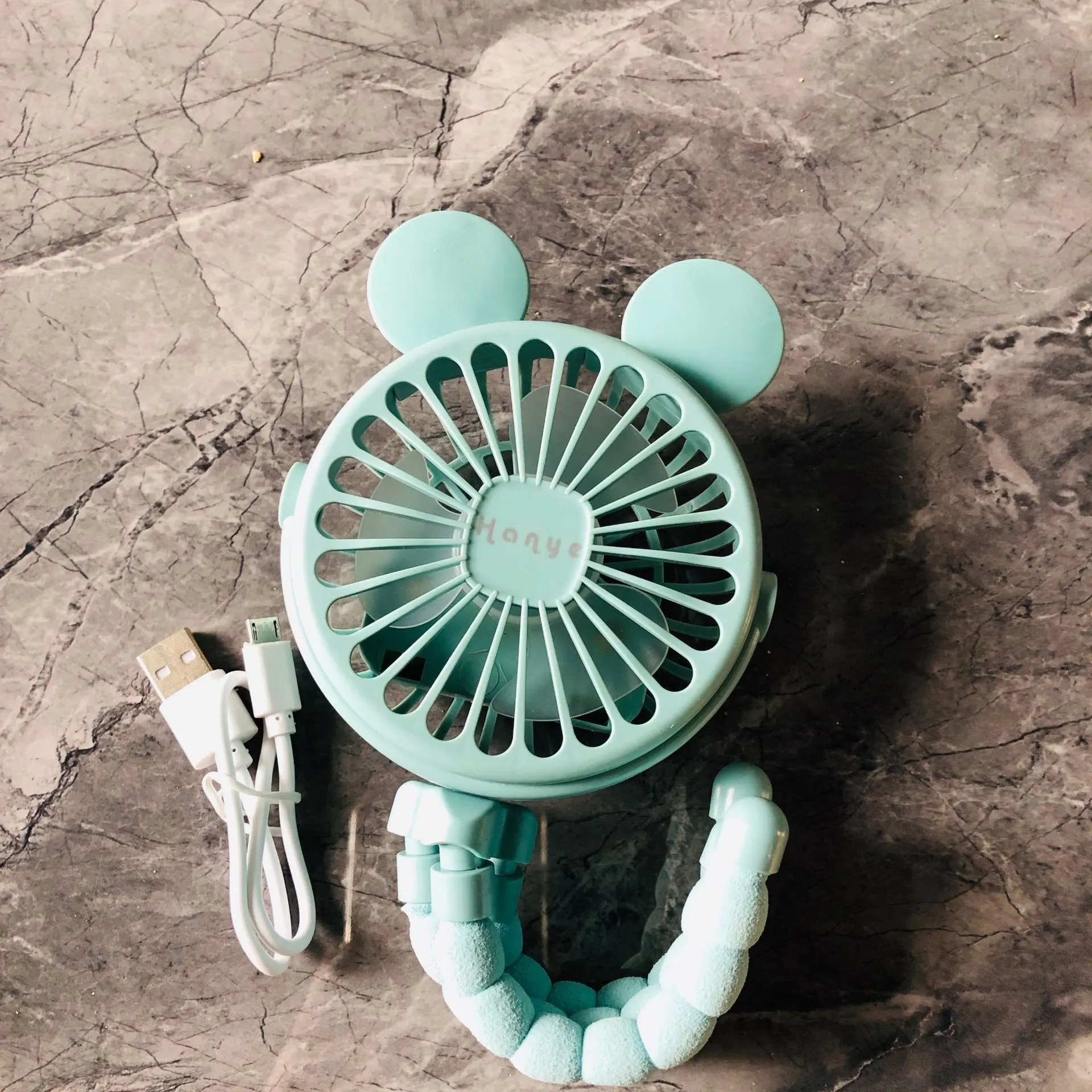 Little Fan Deformation Bracket Handheld Outdoor Fan - 3 Style