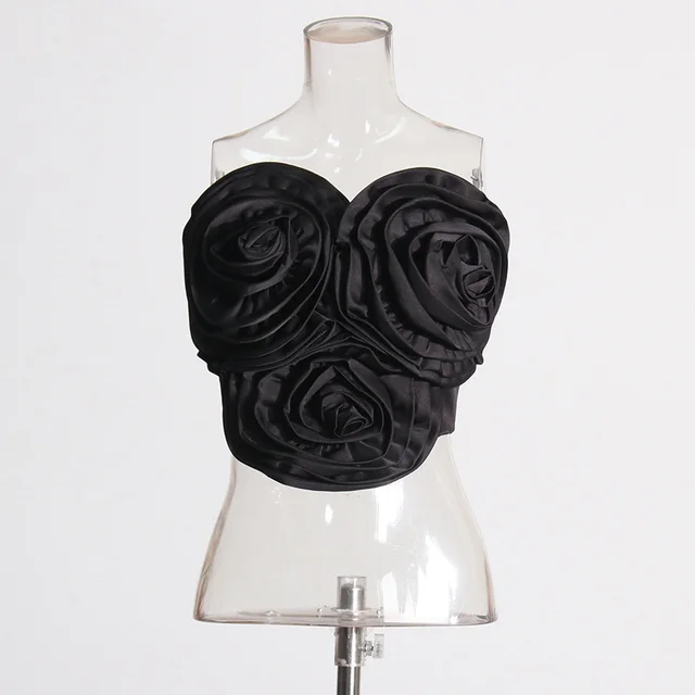 Slim Fit Slimming Outside Wear Tube Top New Black - Shop at LoveMi