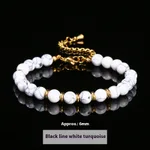 Black Line White Turquoise