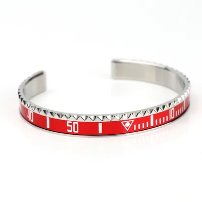 Open Trend Titanium Steel Bracelet Red - Shop at LoveMi