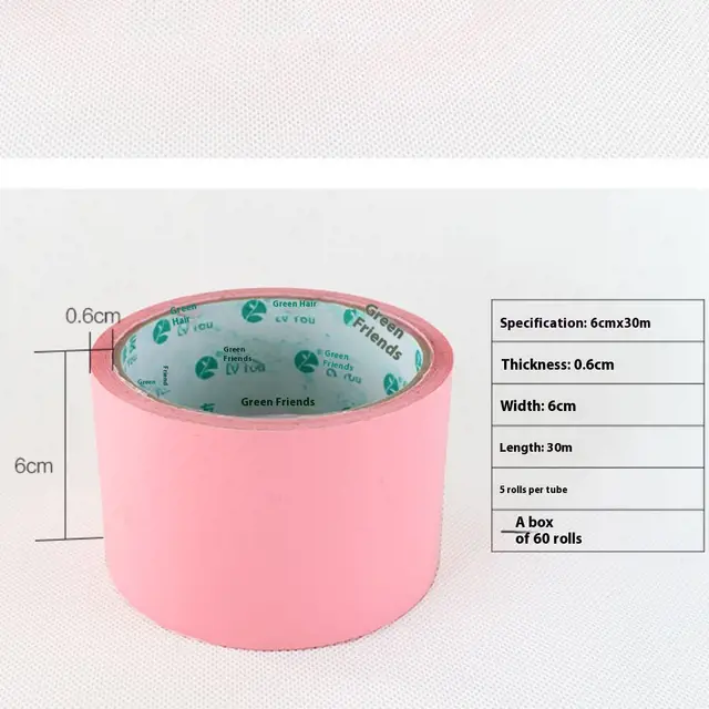 Tape Color Transparent Tape Pink 6Cm Wide 30 M - Shop at LoveMi