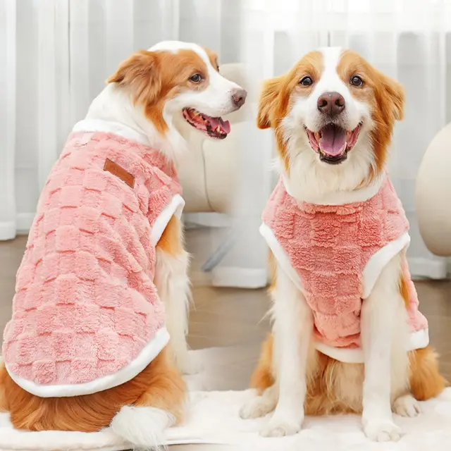Pet Autumn Winter Cotton Clothes Pink - Shop at LoveMi