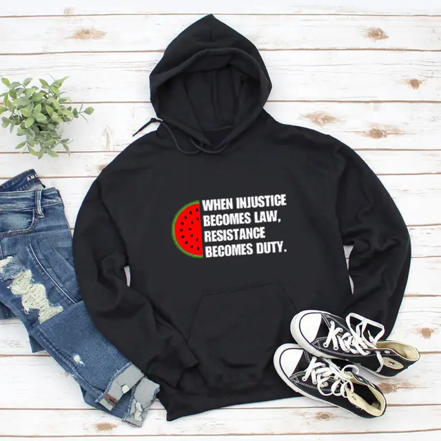 When Injustice Becomes Law Hoodie Casual Women Long Sleeve Black - Shop at LoveMi