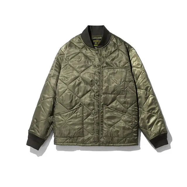 Quilted Cotton Coat Jacket Quilted Cotton Coat Warm Suit 3701 Army Green - Shop at LoveMi