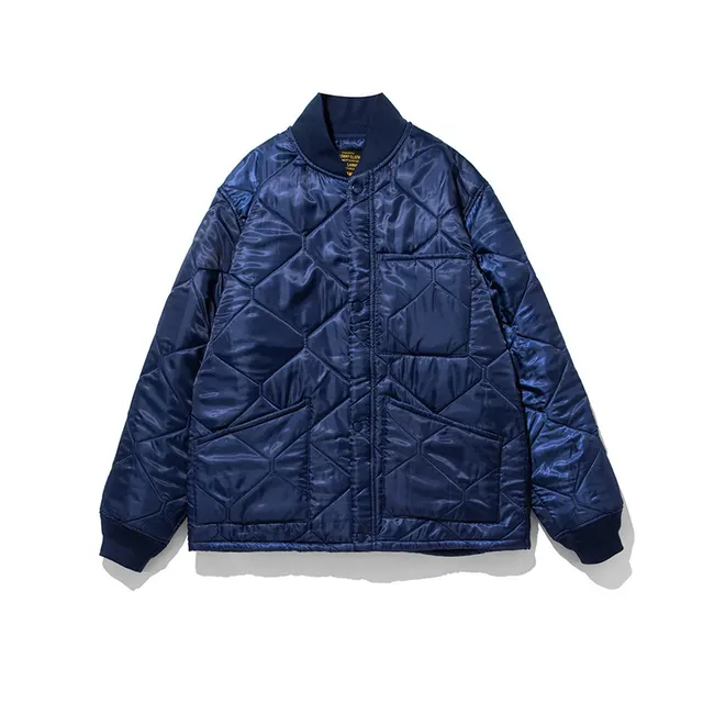 Quilted Cotton Coat Jacket Quilted Cotton Coat Warm Suit 3701 Royal Blue - Shop at LoveMi