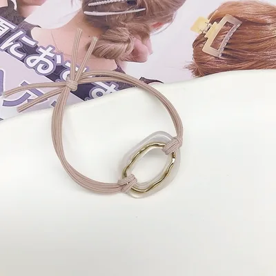 Japanese Style Simple Rubber Headband Head Rope Acetic Acid Ornament Girl Pink Rope - Shop at LoveMi