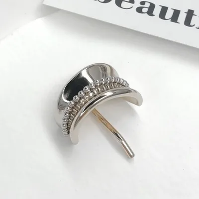 Japanese And Korean Style Original Personalized Hair Accessories Ponytail Clip High Sense 27 Pearl Silver - Shop at LoveMi
