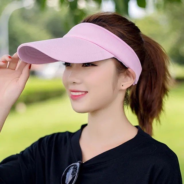 Summer Lengthened Brim Air Top Sun Protection Hat Children Pink - Shop at LoveMi