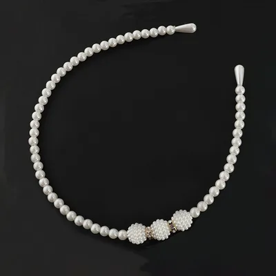 Children's Pearl Simplicity Headband Elegant White - Shop at LoveMi
