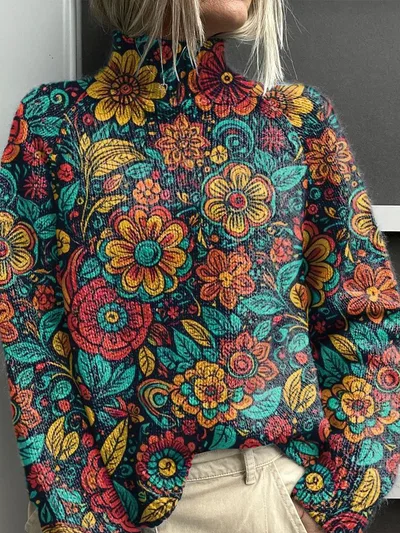Christmas Abstract Printing Casual Cloak Coat Cardigan Sweater 14Styles - Shop at LoveMi