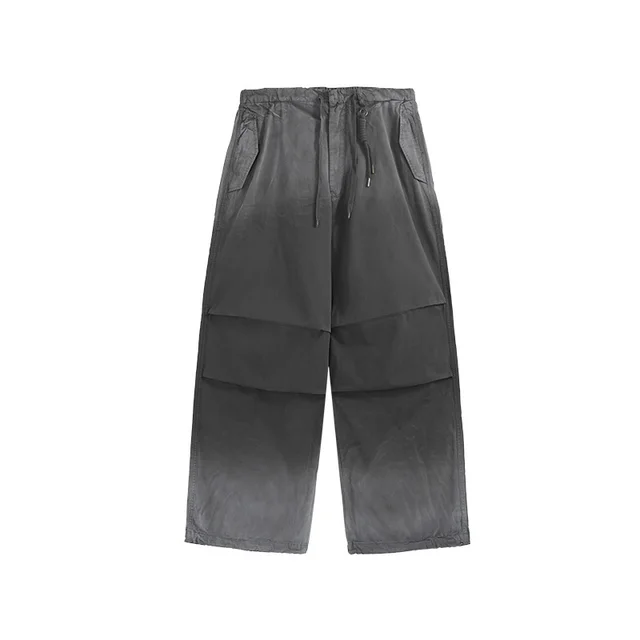 Washed Wide leg Inkjet Men's And Women's Overalls Rock Gray - Shop at LoveMi