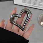 High Sense Metal Heart Grip Simple - Gun Black Love