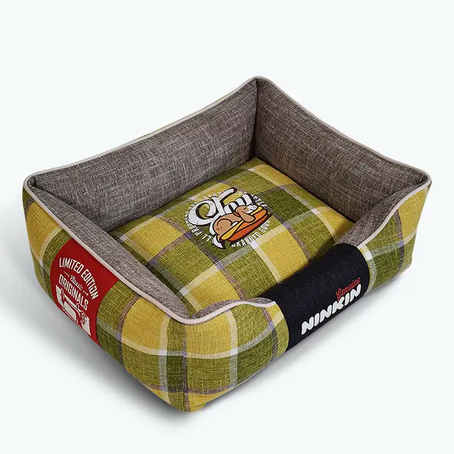 Pet Cushion Mat Scratch And Bite Green Plaid - Shop at LoveMi