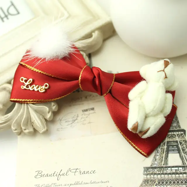 Christmas Cloth Headdress Flower Cute Super Bear Style - Shop at LoveMi