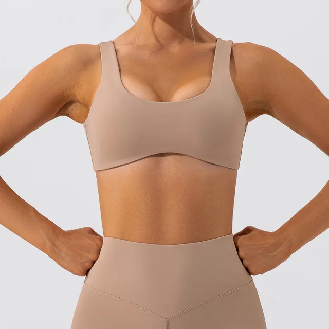 Training Running Quick drying Workout Yoga Bra Camel - Shop at LoveMi