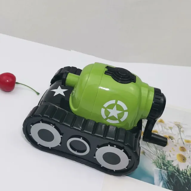 Student Hand Tank Pencil Sharpener Kindergarten Pencil Pencil Shapper Green Tank - Shop at LoveMi