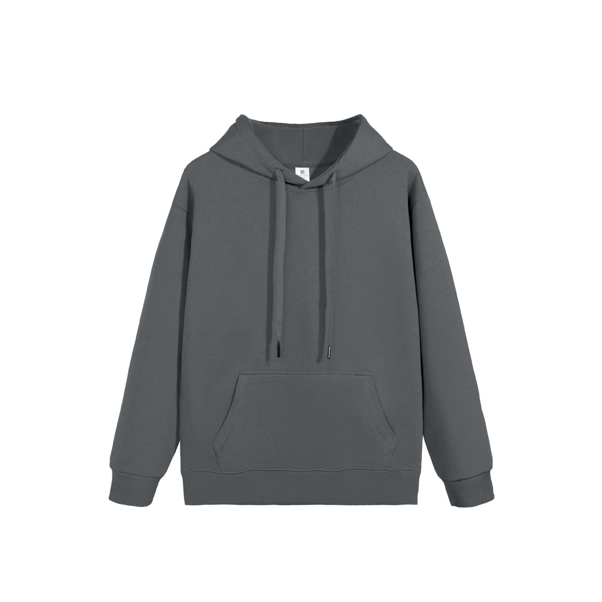 Women's Solid Color Hooded Double-sided Sweater - Dark Gray