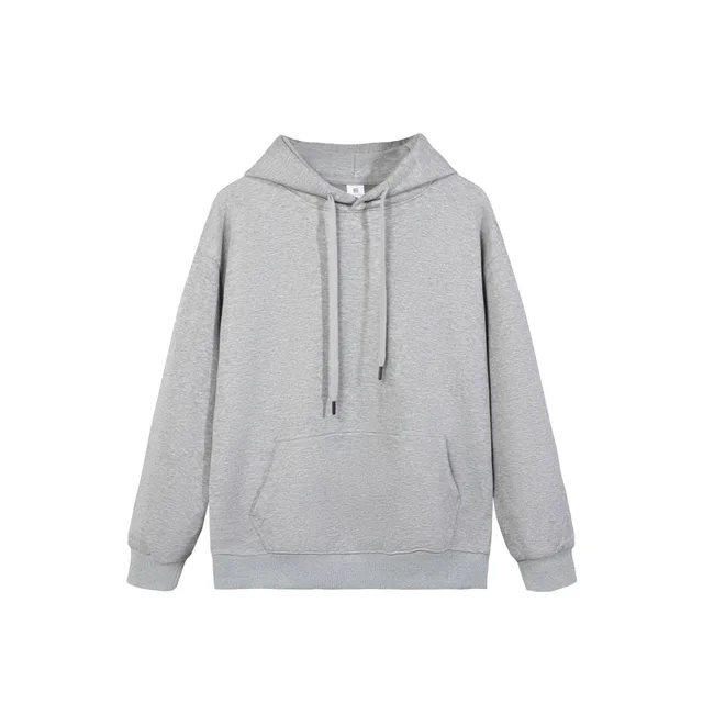 Women's Solid Color Hooded Double sided Sweater Light Gray - Shop at LoveMi