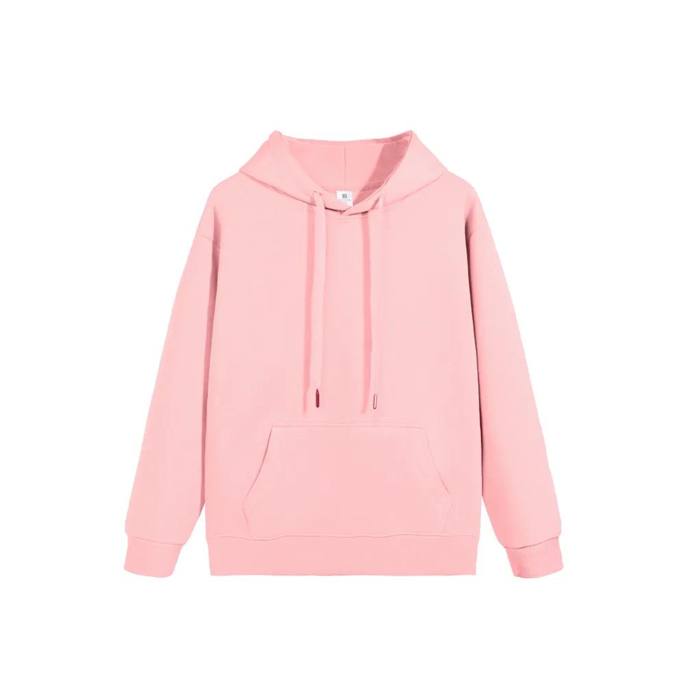 Women's Solid Color Hooded Double sided Sweater Pink - Shop at LoveMi