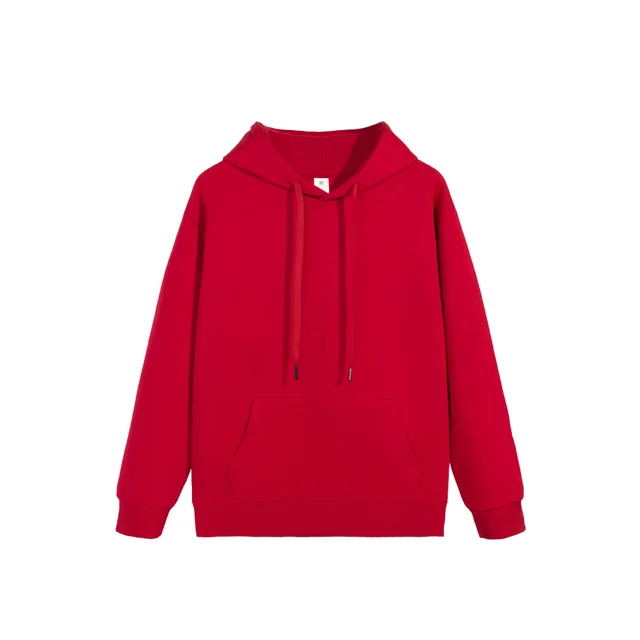Women's Solid Color Hooded Double sided Sweater Red - Shop at LoveMi