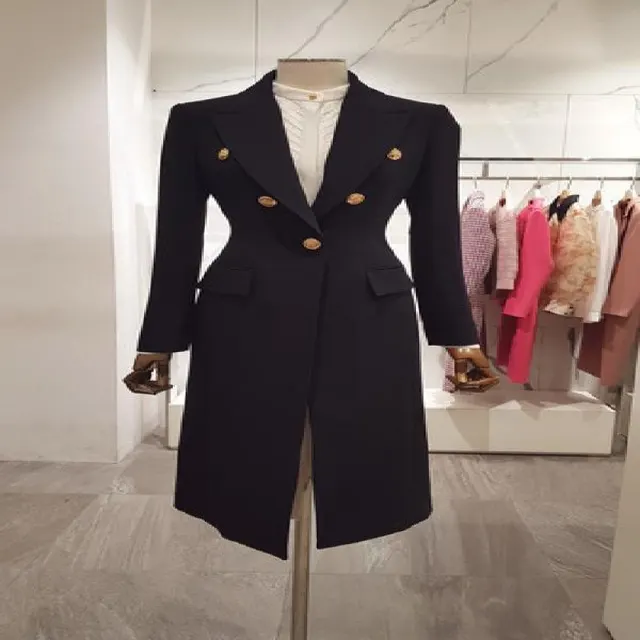 High end Trench Coat Women's Autumn Style Black - Shop at LoveMi