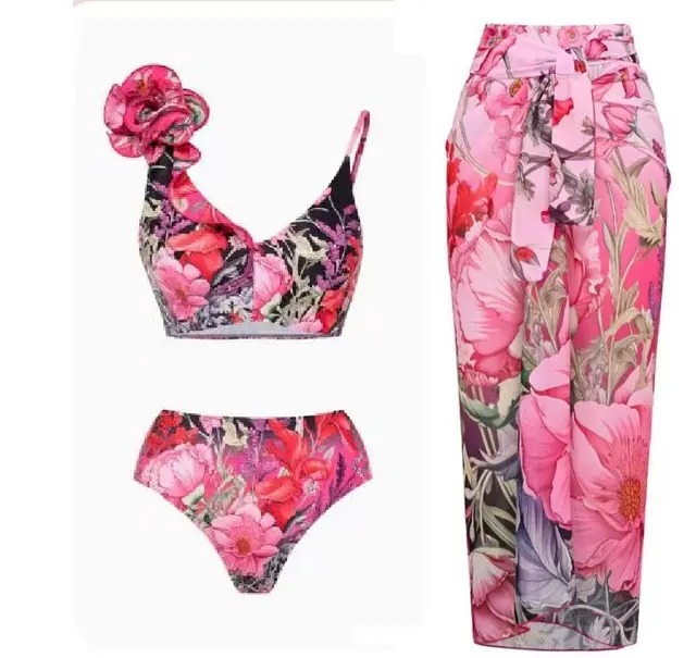 Hot Spring Vacation Beach Skirt Suit Suit Split - Shop at LoveMi