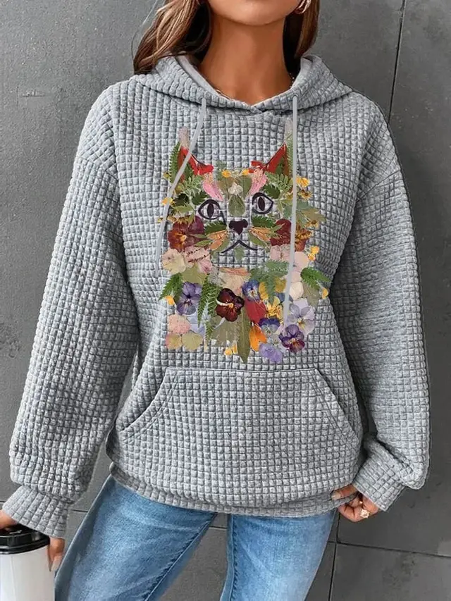 Comfort Loose Casual Drawstring Hoodie G44Z290 - Shop at LoveMi