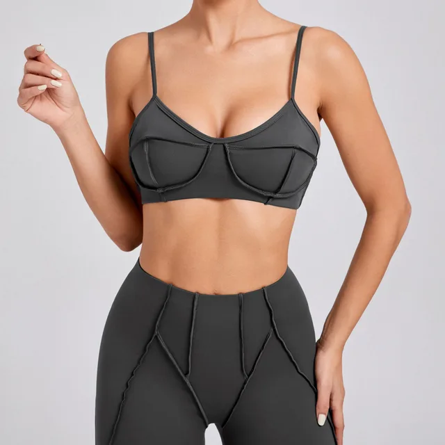 Women's Slim fit Sports Vest Top Carbon Gray - Shop at LoveMi