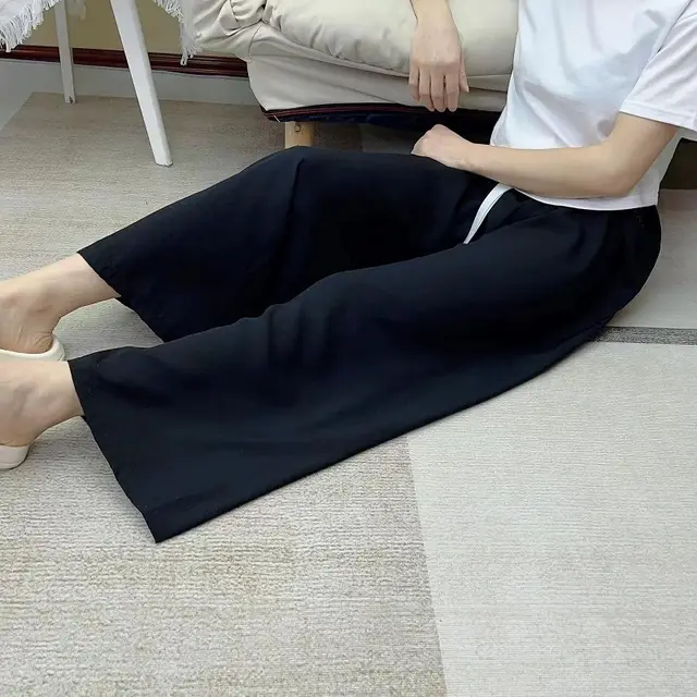 40 Cotton Silk Pajama Pants Summer Women Black - Shop at LoveMi