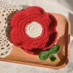 A Small Flower Coaster Big Red