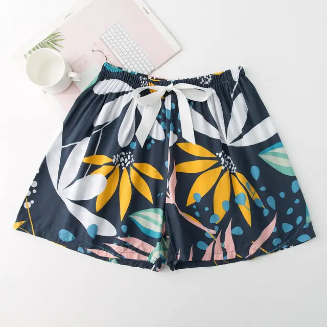 Shorts Women's Summer New Plus Size Loose And Thin Pajama Pants 18 Rain And Dew Morning - Shop at LoveMi