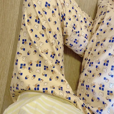 Cartoon Pajama Pants For Women Spring And Autumn New Home Cute Printed Loose Casual Yellow Bear - Shop at LoveMi