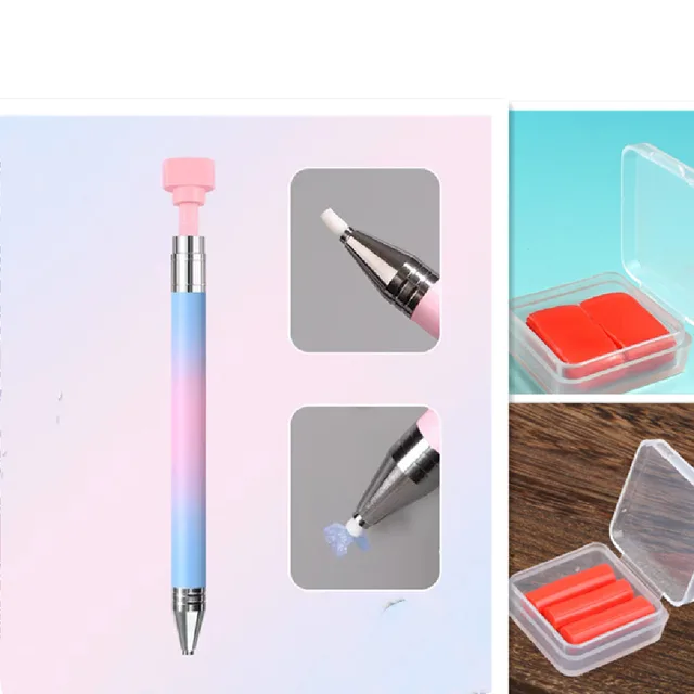 Color Gradient Rotary Nail Art Rhinestones Picking Pen Tool Set1 - Shop at LoveMi
