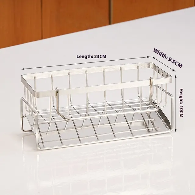 Stainless Steel Sponge Kitchen Rack With Rod Frame - Shop at LoveMi