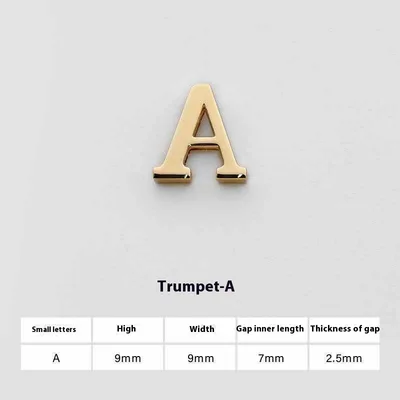 U Perforated 26 English Letters Hardware Accessories Small A - Shop at LoveMi