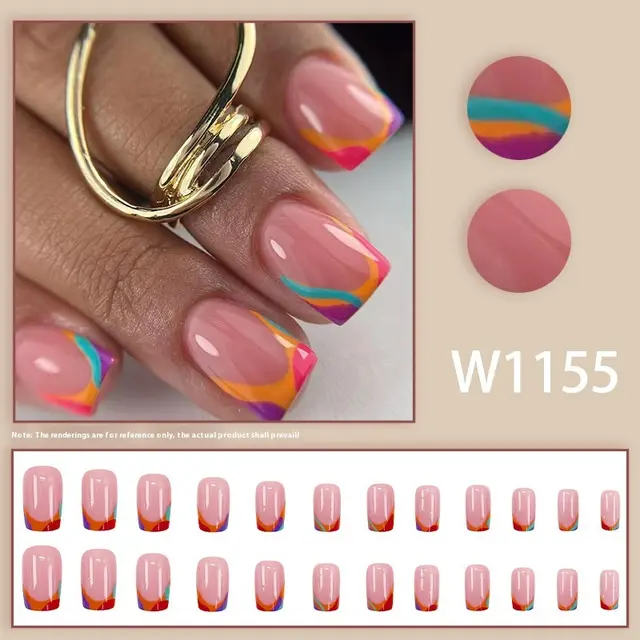 Fashion Guest Sweet And Simple Temperament Nail Patch W1155 Glue Type - Shop at LoveMi