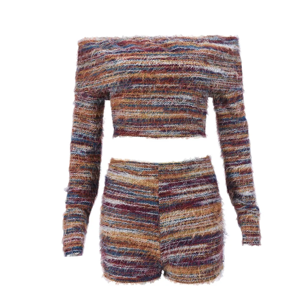 Chest wrapped Midriff Outfit Shorts Two piece Set Red - Shop at LoveMi