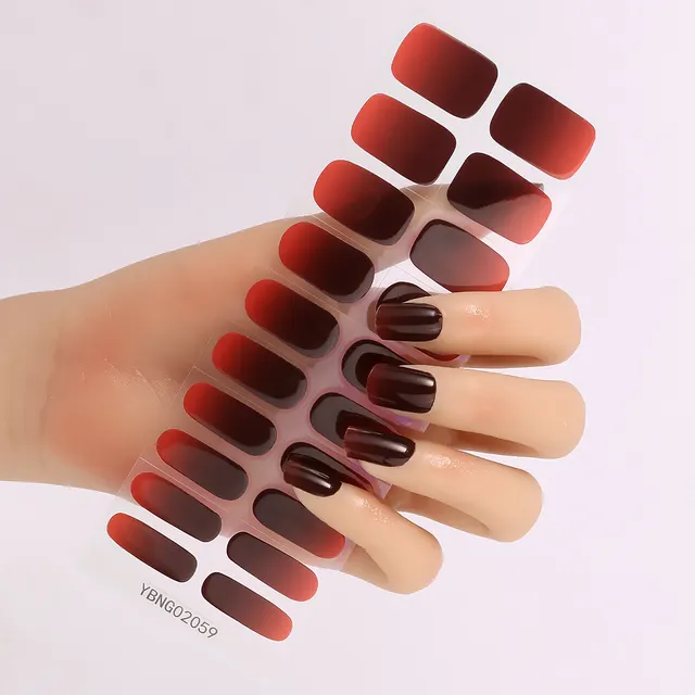 Nail Stickers Semi cured Heating Lamp Nail Sticker Ybng02059 - Shop at LoveMi