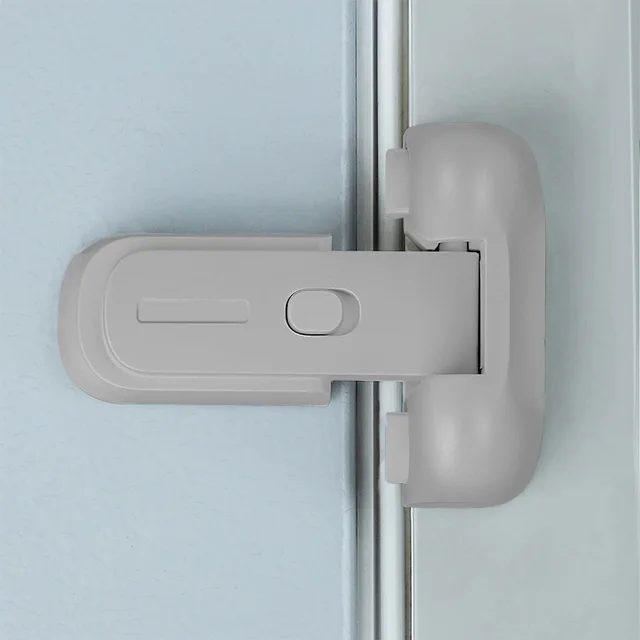 Refrigerator Lock Safety Lock Baby Protective Door Lock Anti baby Open Refrigerator Door Cabinet Door Lock Drawer Lock Gray - Shop at LoveMi