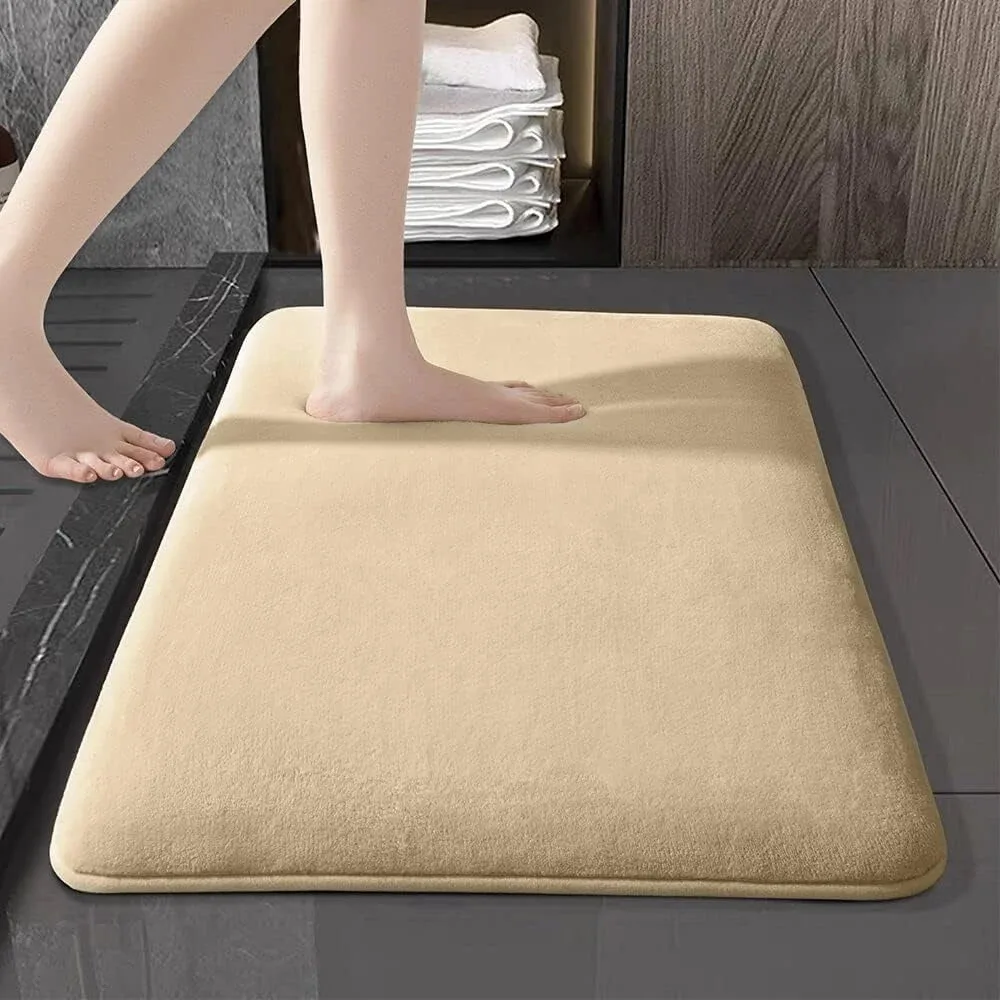 Bathroom Absorbent Floor Mat Camel - Shop at LoveMi