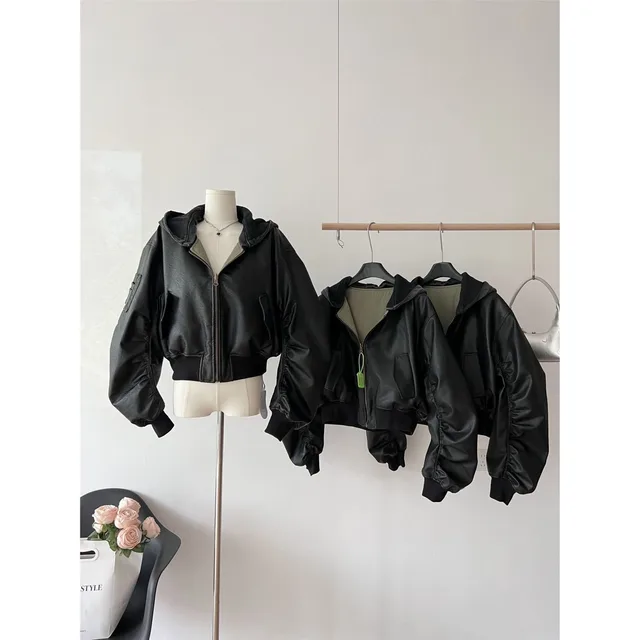 Autumn And Winter Korean Retro Short Jacket Black - Shop at LoveMi