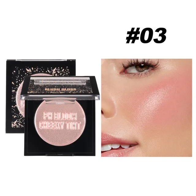 Blush Cream Lip Cheek Plate Multi purpose Pearlescent Monochrome 03 Colors - Shop at LoveMi