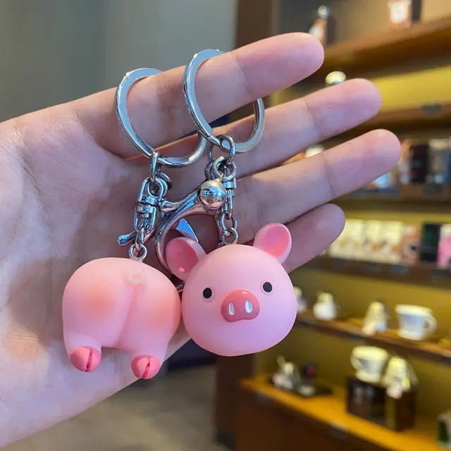 Cute Creative Key Ring Doll Ornaments Pig Pair - Shop at LoveMi
