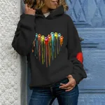 New Animal Print Hooded Women's Sweater - Shk9N220811N-3Xl
